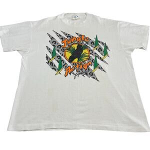 VTG 90s Jungle Action Pipeline Single Stitch T-Shirt, Size L, Made in USA
